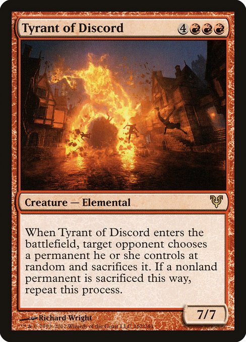 Tyrant of Discord highlighted card art