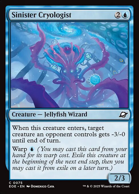 Sinister Cryologist highlighted card art