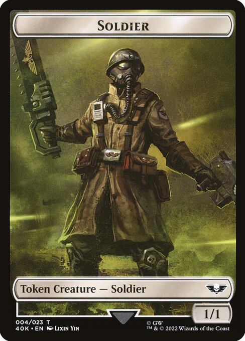 Soldier from Warhammer 40,000 Tokens