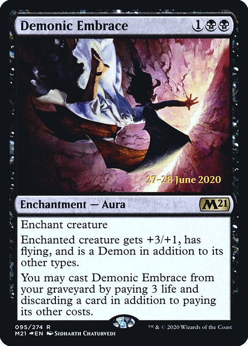 Demonic Embrace from Core Set 2021 Promos