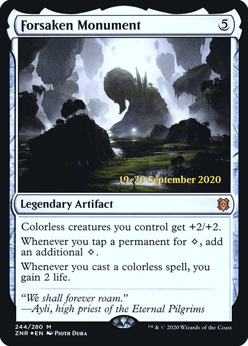 Forsaken Monument from Zendikar Rising Promos