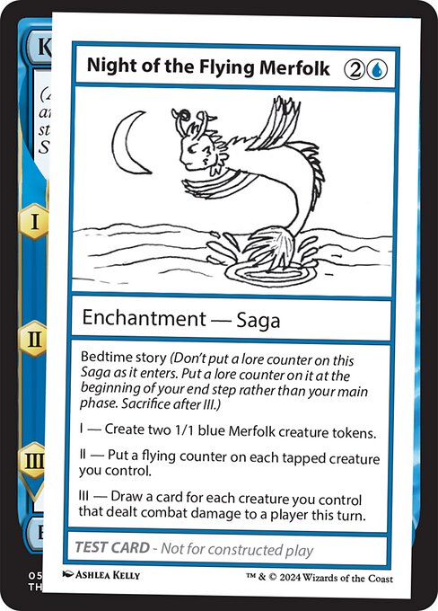 Night of the Flying Merfolk highlighted card art