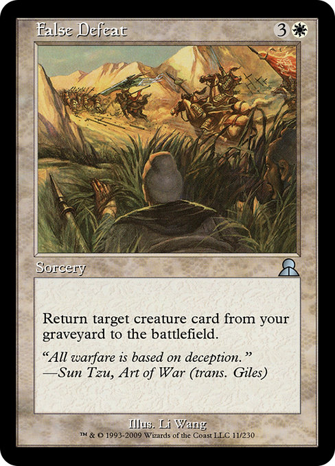 False Defeat highlighted card art