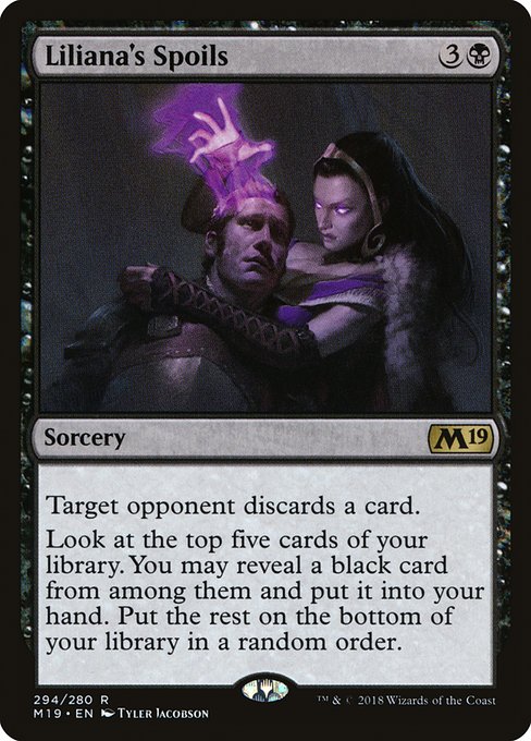 Liliana's Spoils highlighted card art