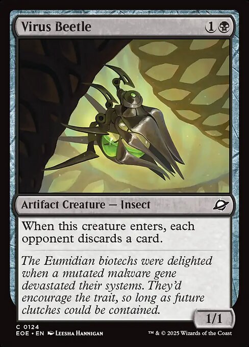 Virus Beetle highlighted card art