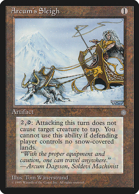 Arcum's Sleigh highlighted card art