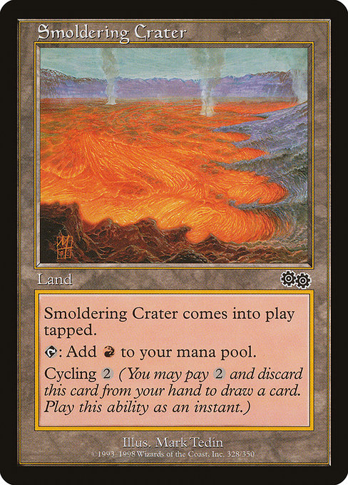 Smoldering Crater from Urza's Saga