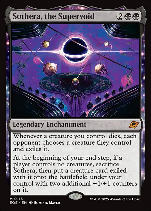 Sothera, the Supervoid from Edge of Eternities