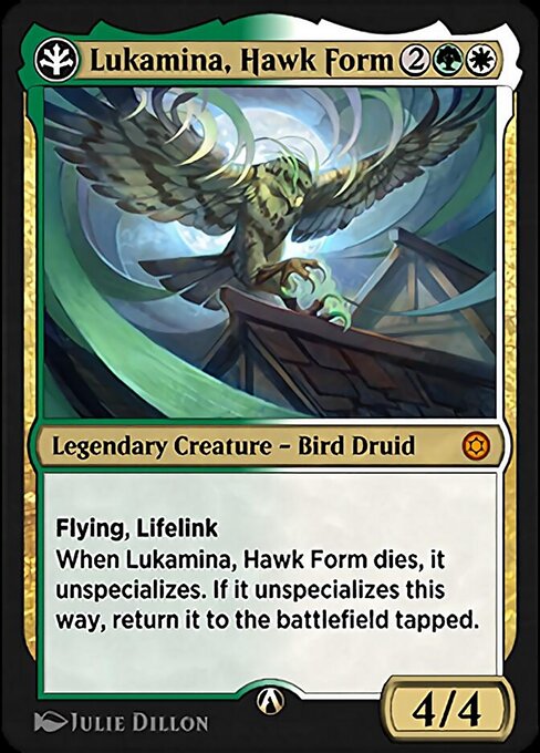 Lukamina, Hawk Form highlighted card art