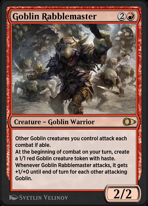 Goblin Rabblemaster highlighted card art
