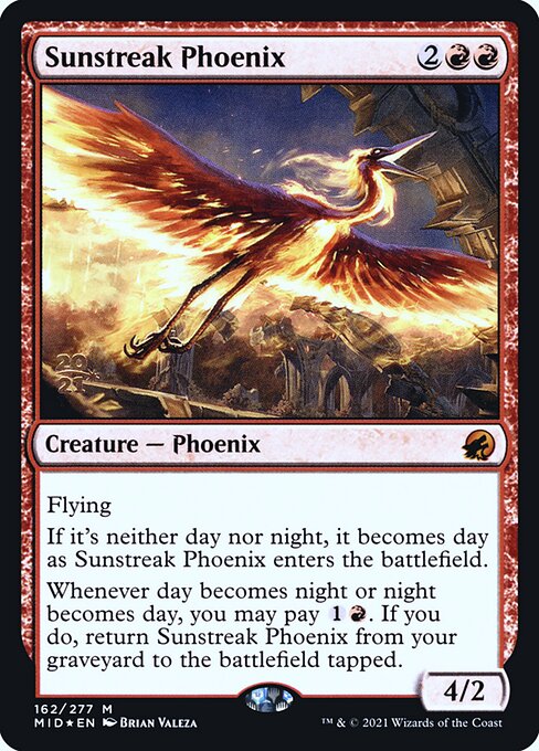 Sunstreak Phoenix from Innistrad: Midnight Hunt Promos