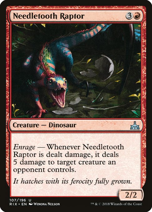 Needletooth Raptor from Rivals of Ixalan