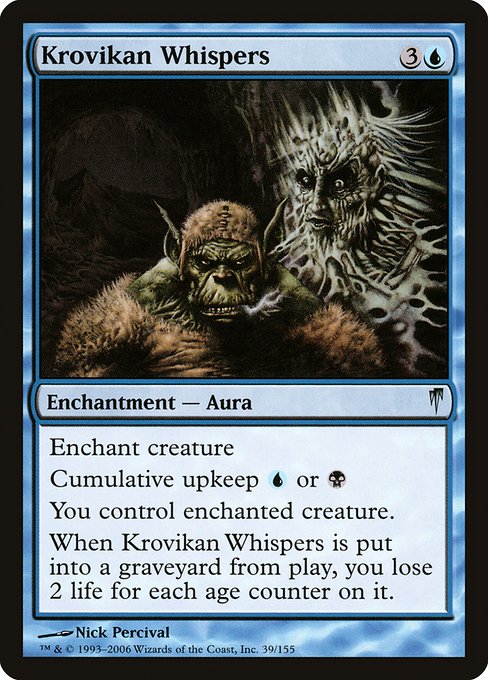 Krovikan Whispers highlighted card art