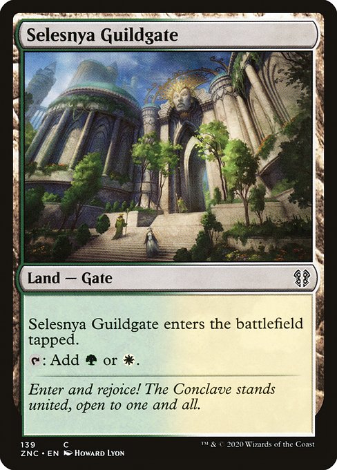 Selesnya Guildgate from Zendikar Rising Commander