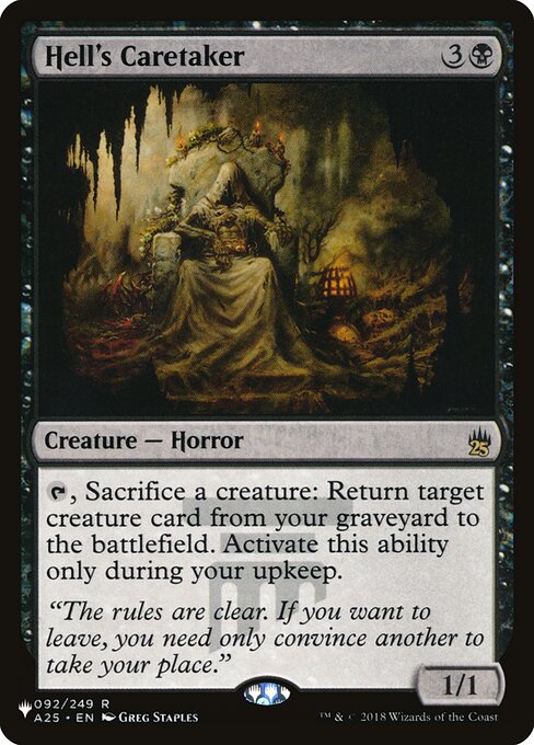 Hell's Caretaker highlighted card art