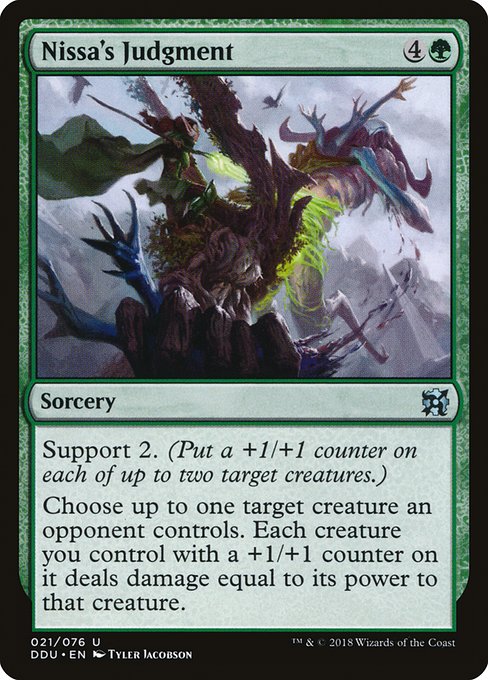 Nissa's Judgment from Duel Decks: Elves vs. Inventors