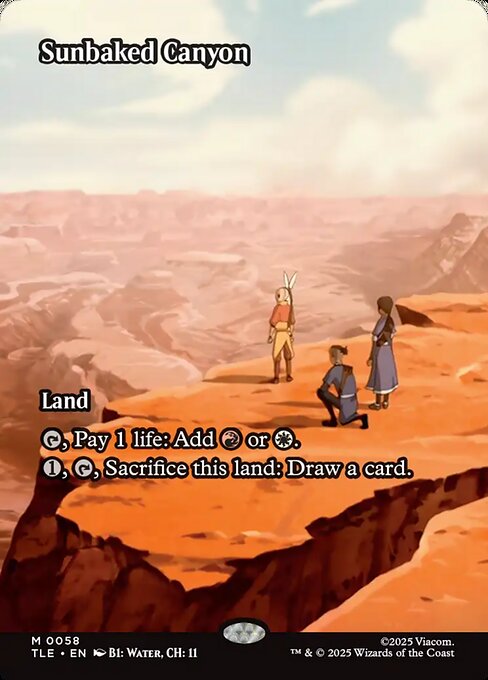 Sunbaked Canyon highlighted card art