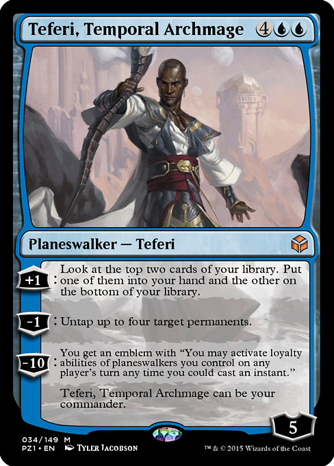 Teferi, Temporal Archmage from Legendary Cube Prize Pack