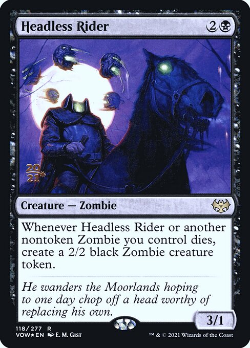 Headless Rider from Innistrad: Crimson Vow Promos