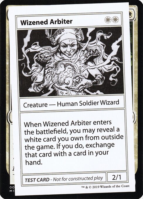 Wizened Arbiter highlighted card art