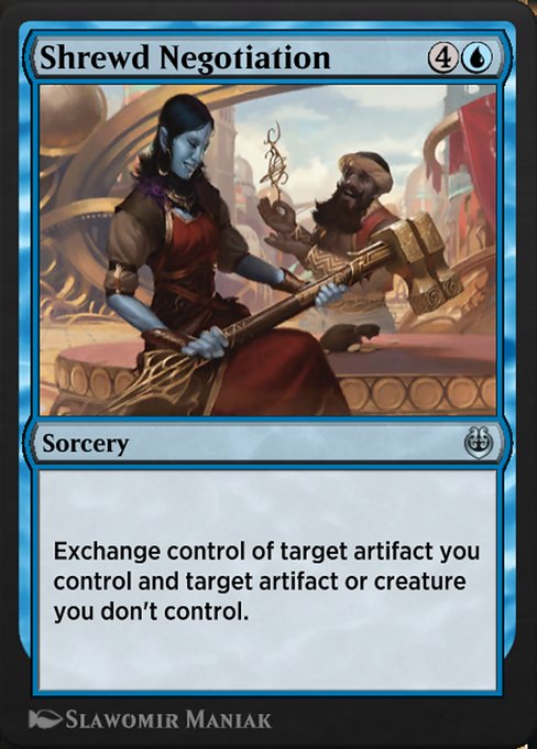 Shrewd Negotiation highlighted card art