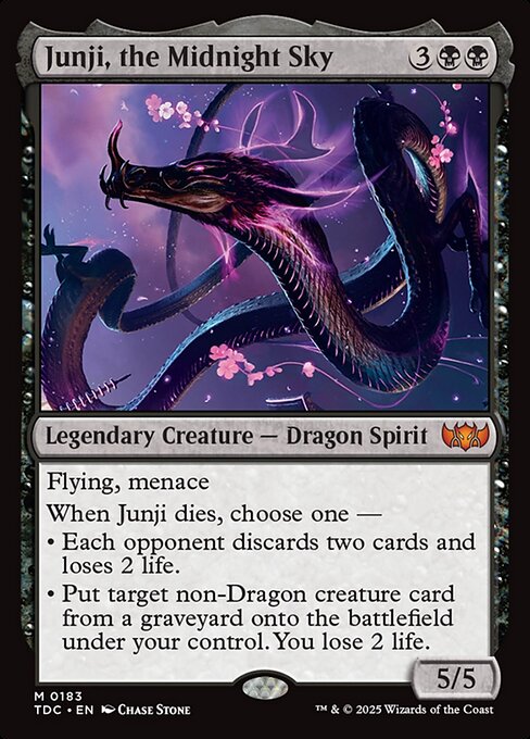 Junji, the Midnight Sky from Tarkir: Dragonstorm Commander