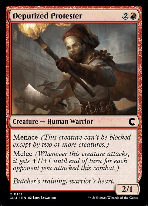 Deputized Protester highlighted card art