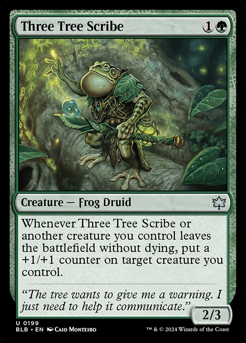 Three Tree Scribe highlighted card art