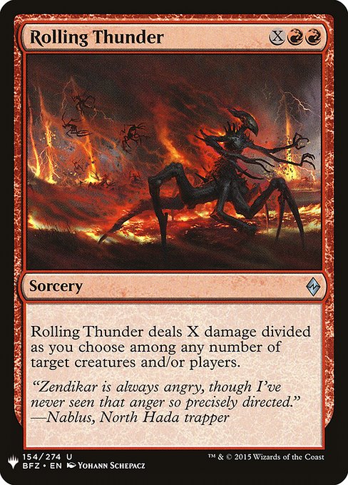 Rolling Thunder highlighted card art