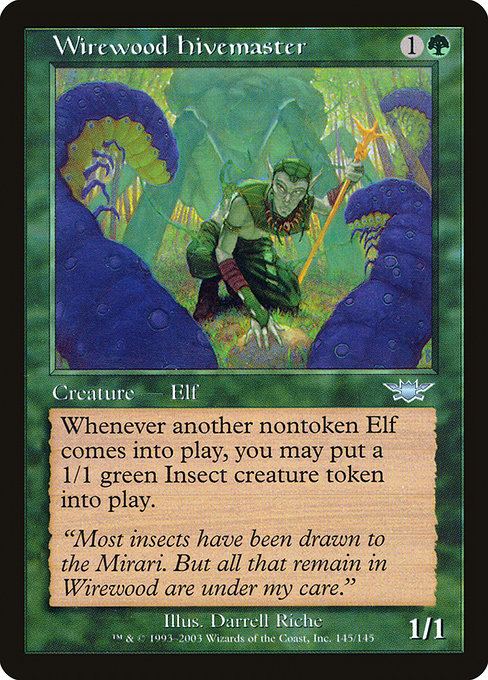 Wirewood Hivemaster highlighted card art