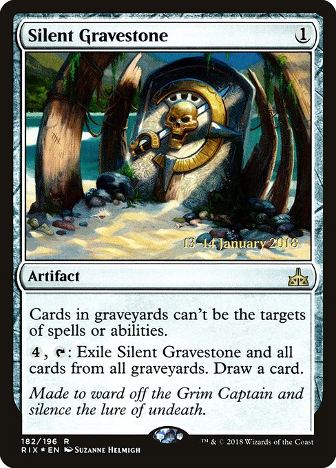 Silent Gravestone from Rivals of Ixalan Promos