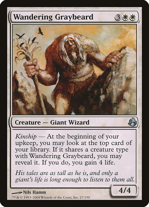 Wandering Graybeard highlighted card art