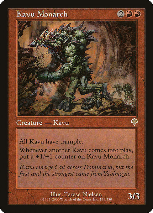 Kavu Monarch highlighted card art