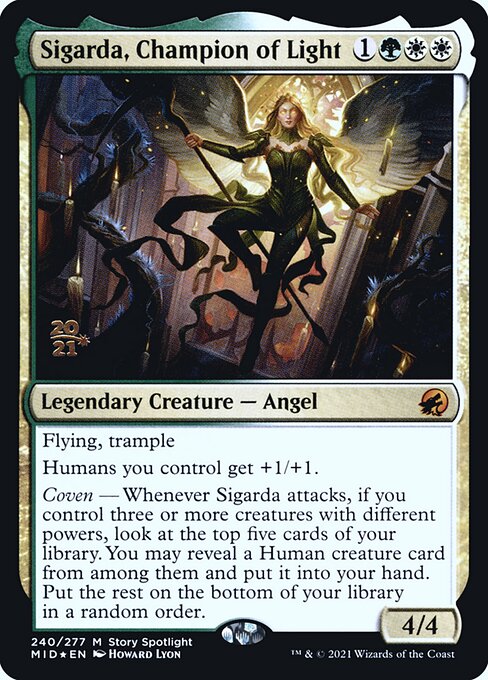 Sigarda, Champion of Light from Innistrad: Midnight Hunt Promos