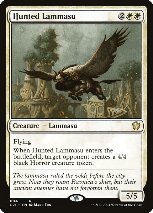 Hunted Lammasu highlighted card art