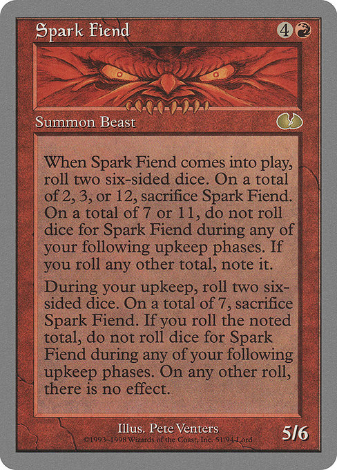 Spark Fiend highlighted card art