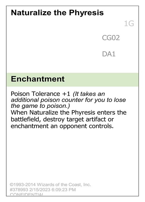 Naturalize the Phyresis highlighted card art