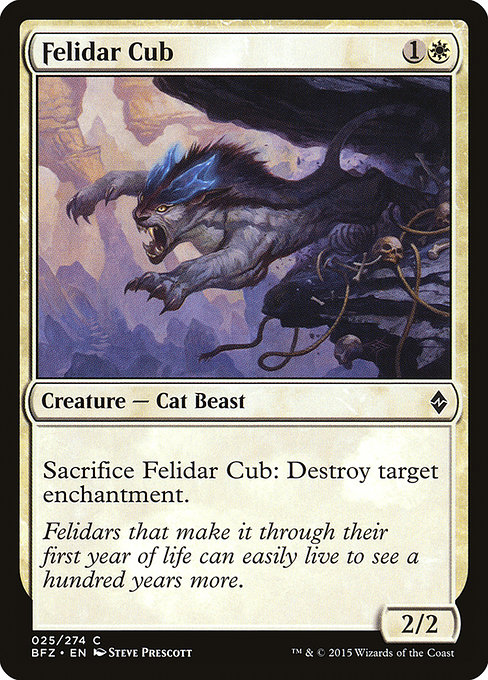 Felidar Cub from Battle for Zendikar