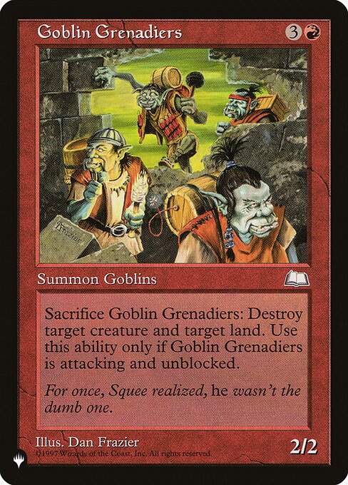 Goblin Grenadiers highlighted card art
