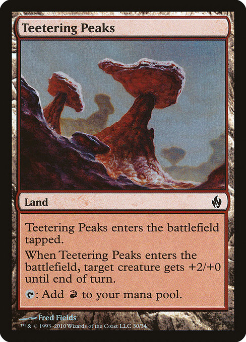 Teetering Peaks from Premium Deck Series: Fire and Lightning