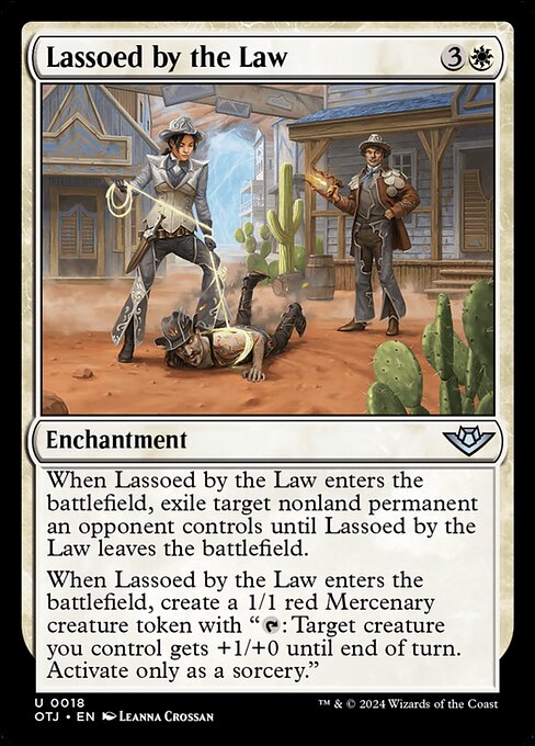Lassoed by the Law highlighted card art