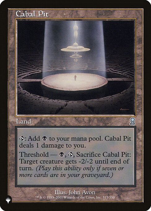 Cabal Pit highlighted card art