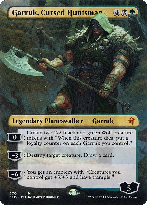 Garruk, Cursed Huntsman from Throne of Eldraine