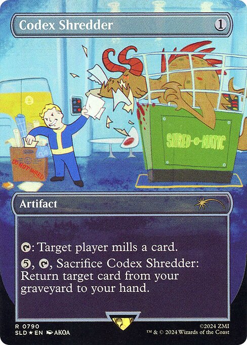 Codex Shredder highlighted card art