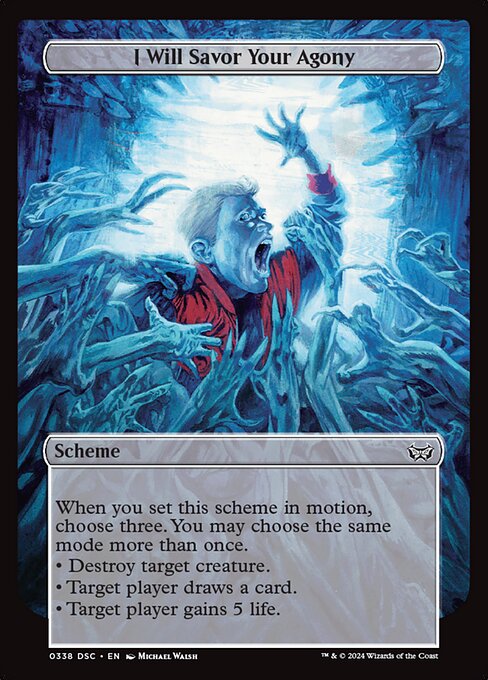 I Will Savor Your Agony highlighted card art