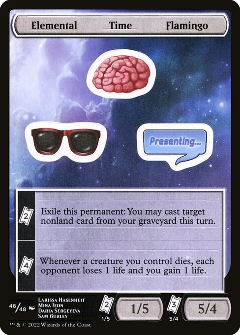 Elemental Time Flamingo highlighted card art