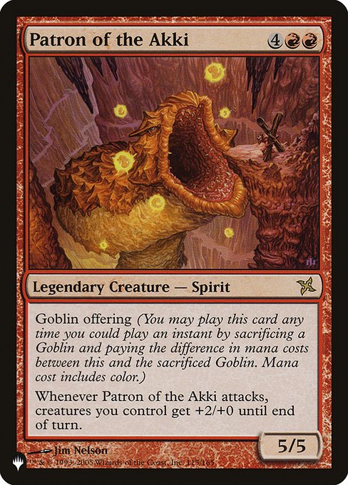 Patron of the Akki highlighted card art