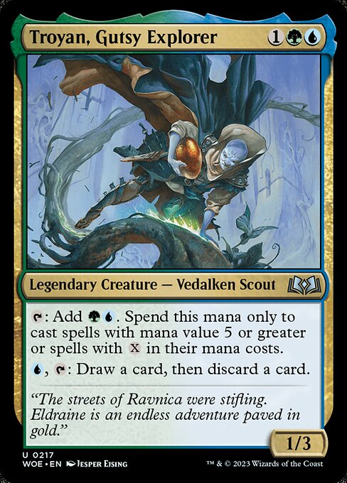 Troyan, Gutsy Explorer highlighted card art