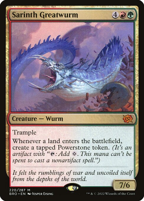 Sarinth Greatwurm from The Brothers' War