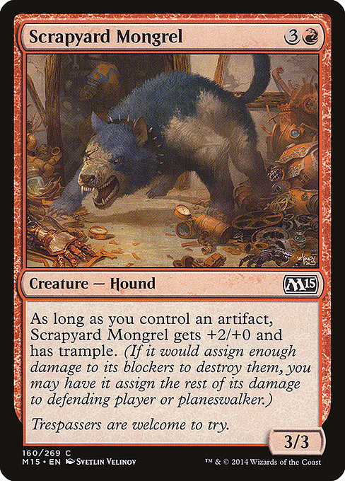 Scrapyard Mongrel highlighted card art